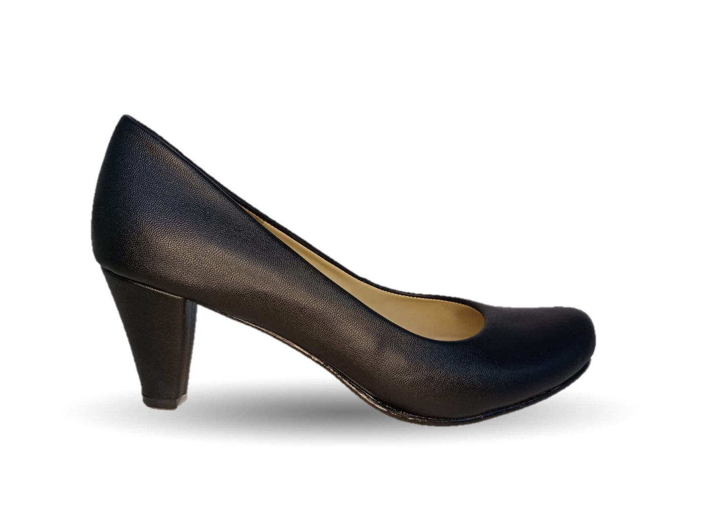 Zapatilla de Vestir tacón medio Paola Calzatura 218 Negro para mujer
