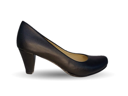 Zapatilla de Vestir tacón medio Paola Calzatura 218 Negro para mujer