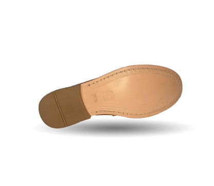 Zapato Casual y de Vestir tipo Mocasín Driver Penny Loafers de piel con suela de cuero Camo 1202 Miel para hombre