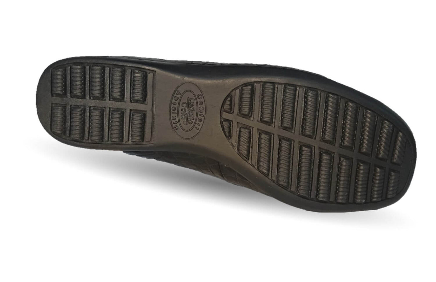 Zapato de Confort y Casual de piel de ternera con Shock Point Capricho 1230 Charol Negro para mujer