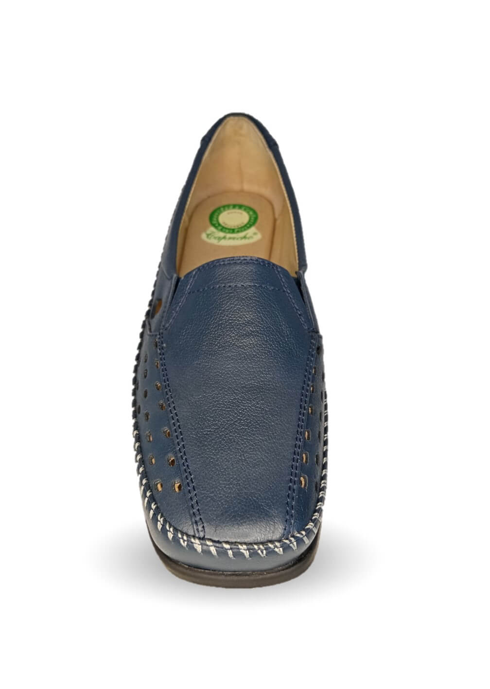 Zapato de Confort y Casual abierto de piel de ternera con Shock Point Capricho 15020 Oceanía para mujer