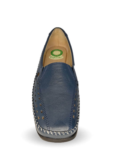 Zapato de Confort y Casual abierto de piel de ternera con Shock Point Capricho 15020 Oceanía para mujer