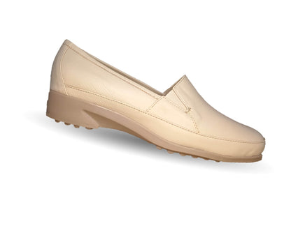 Zapato de Confort y Casual de piel de ternera con Shock Point Capricho 15066 Pistache para mujer