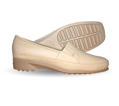 Zapato de Confort y Casual de piel de ternera con Shock Point Capricho 15066 Pistache para mujer