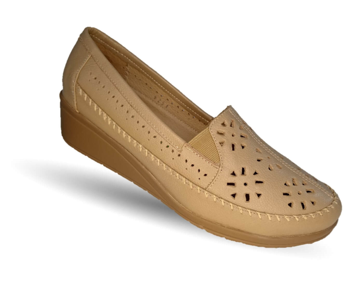 Zapato de Confort y Casual de piel de ternera con Shock Point Capricho 6254 Roca para mujer