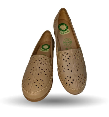 Zapato de Confort y Casual de piel de ternera con Shock Point Capricho 6254 Roca para mujer