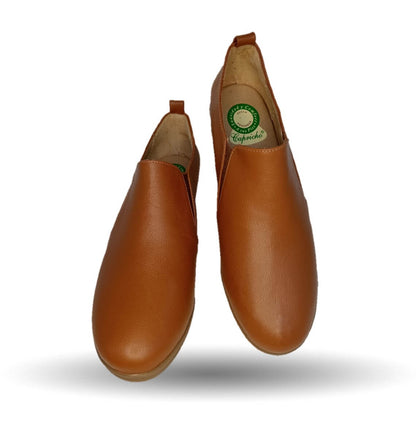 Zapato tipo Botín de Confort y Casual de piel de ternera con Shock Point Capricho 6258 Brandy para mujer