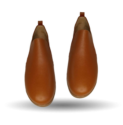 Zapato tipo Botín de Confort y Casual de piel de ternera con Shock Point Capricho 6258 Brandy para mujer