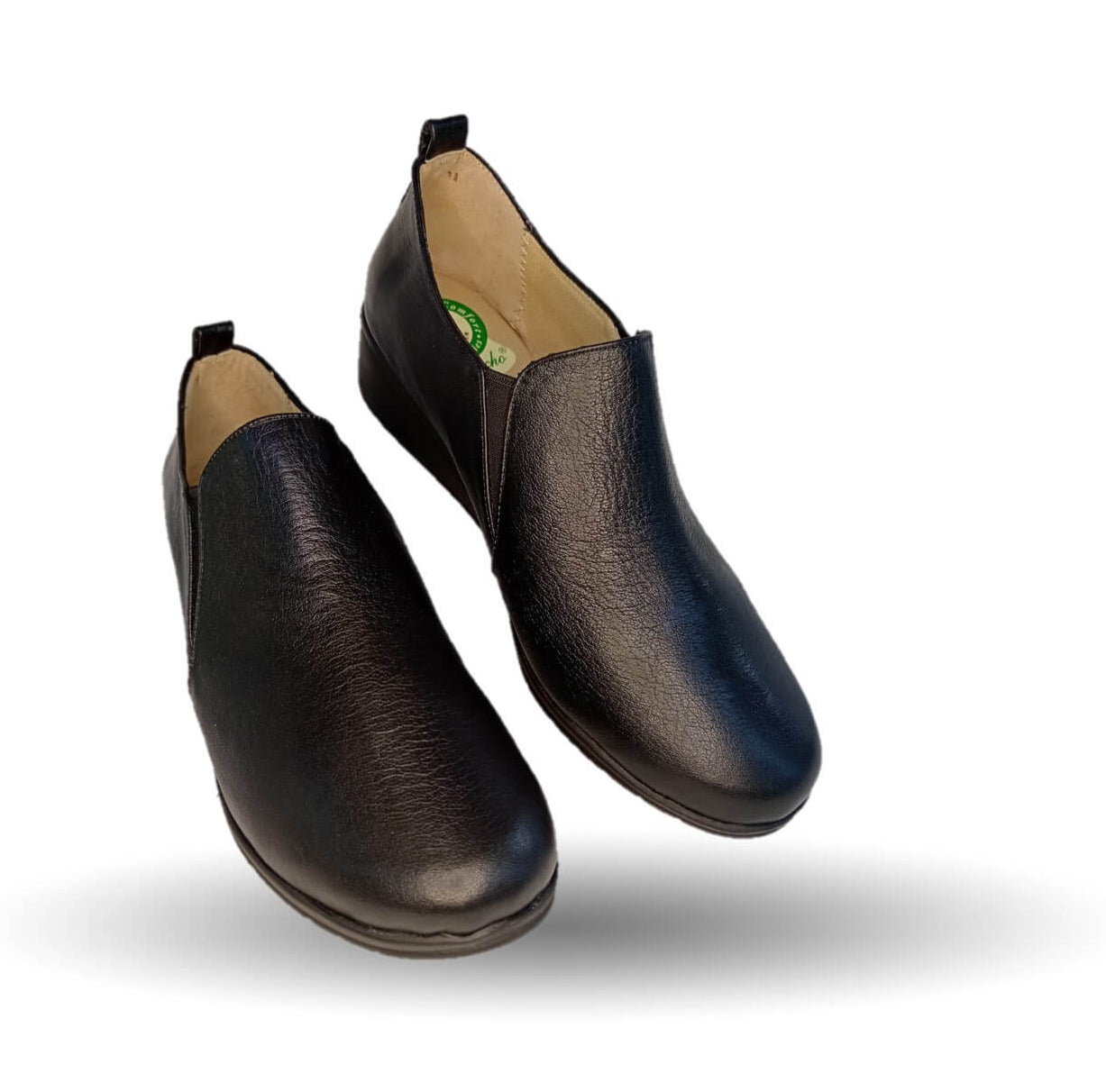 Zapato tipo Botín de Confort y Casual de piel de ternera con Shock Point Capricho 6258 Negro para mujer