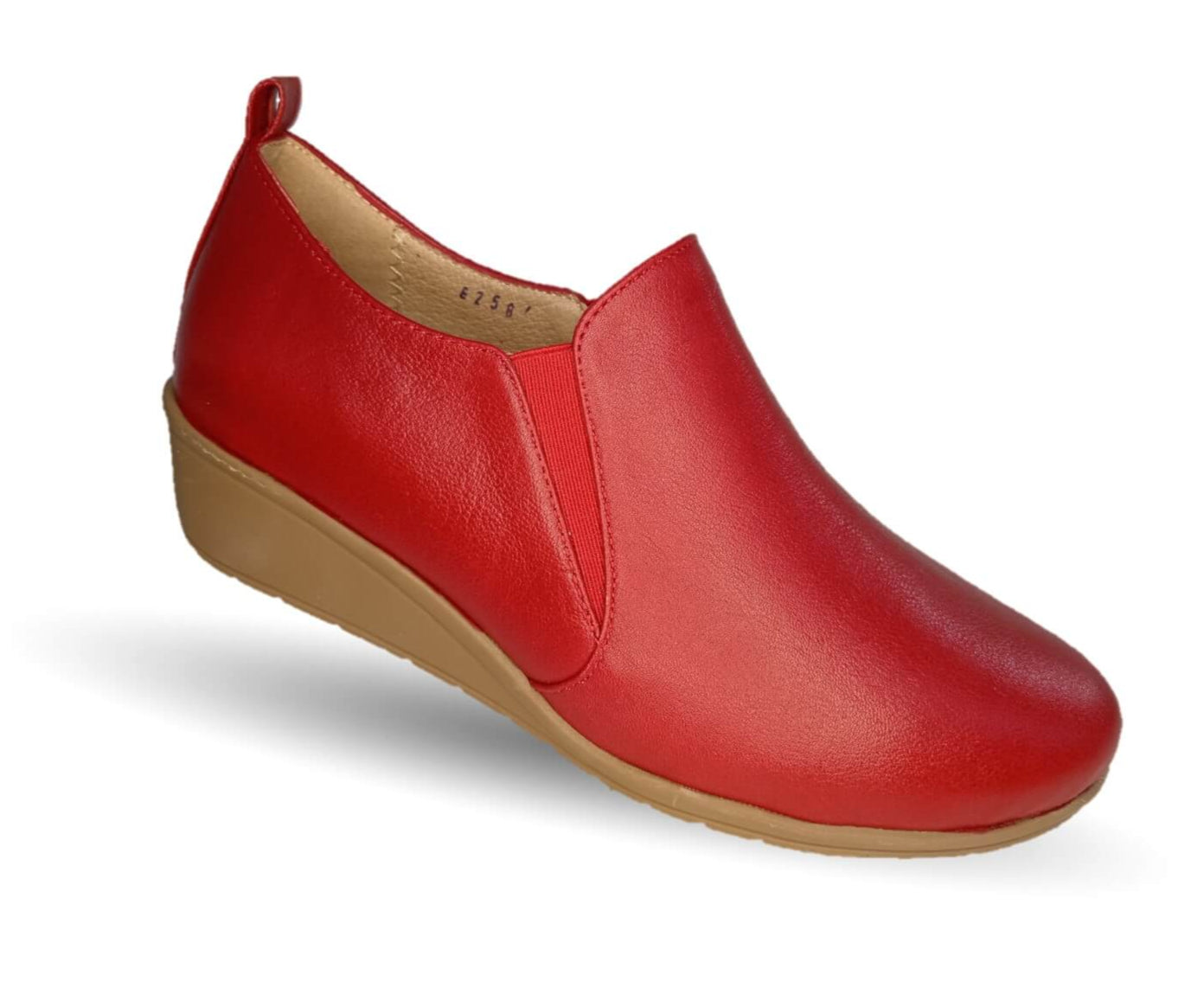 Zapato tipo Botín de Confort y Casual de piel de ternera con Shock Point Capricho 6258 Red para mujer