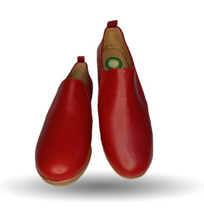 Zapato tipo Botín de Confort y Casual de piel de ternera con Shock Point Capricho 6258 Red para mujer