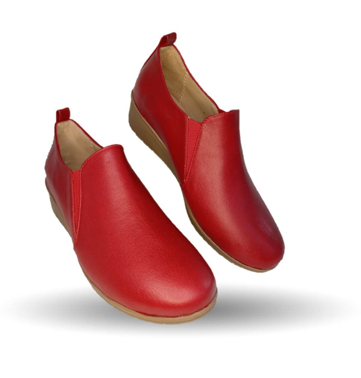 Zapato tipo Botín de Confort y Casual de piel de ternera con Shock Point Capricho 6258 Red para mujer