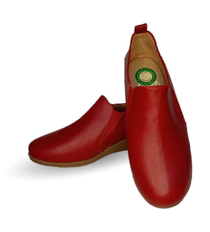 Zapato tipo Botín de Confort y Casual de piel de ternera con Shock Point Capricho 6258 Red para mujer