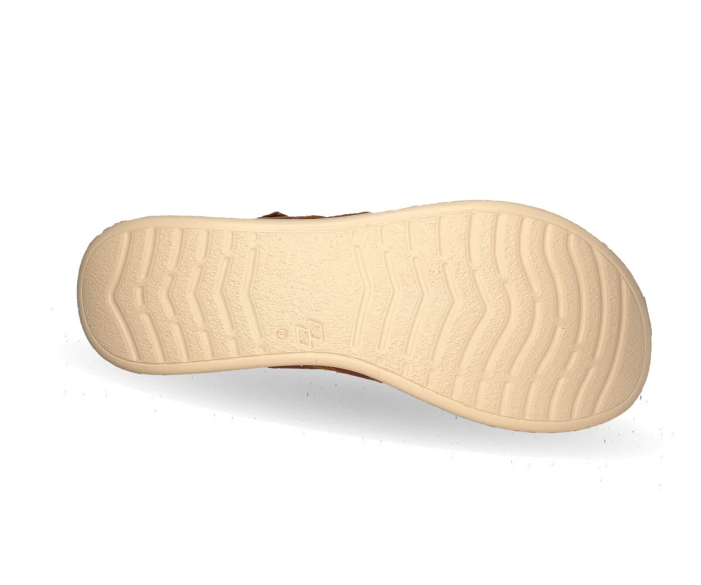 Sandalia de Confort de piel de ternera con Shock Point Capricho 69014 Brandy para mujer