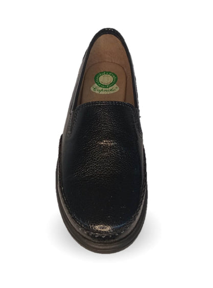 Zapato de Confort y Casual de piel de ternera con Shock Point Capricho 72013 Negro para mujer