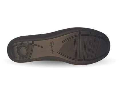 Zapato de Confort y Casual de piel de ternera con Shock Point Capricho 73014 Azul Marino para mujer