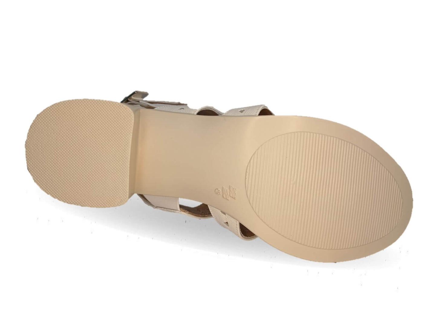 Sandalia de Confort de piel de ternera con Shock Point Capricho 78004 Blanco para mujer