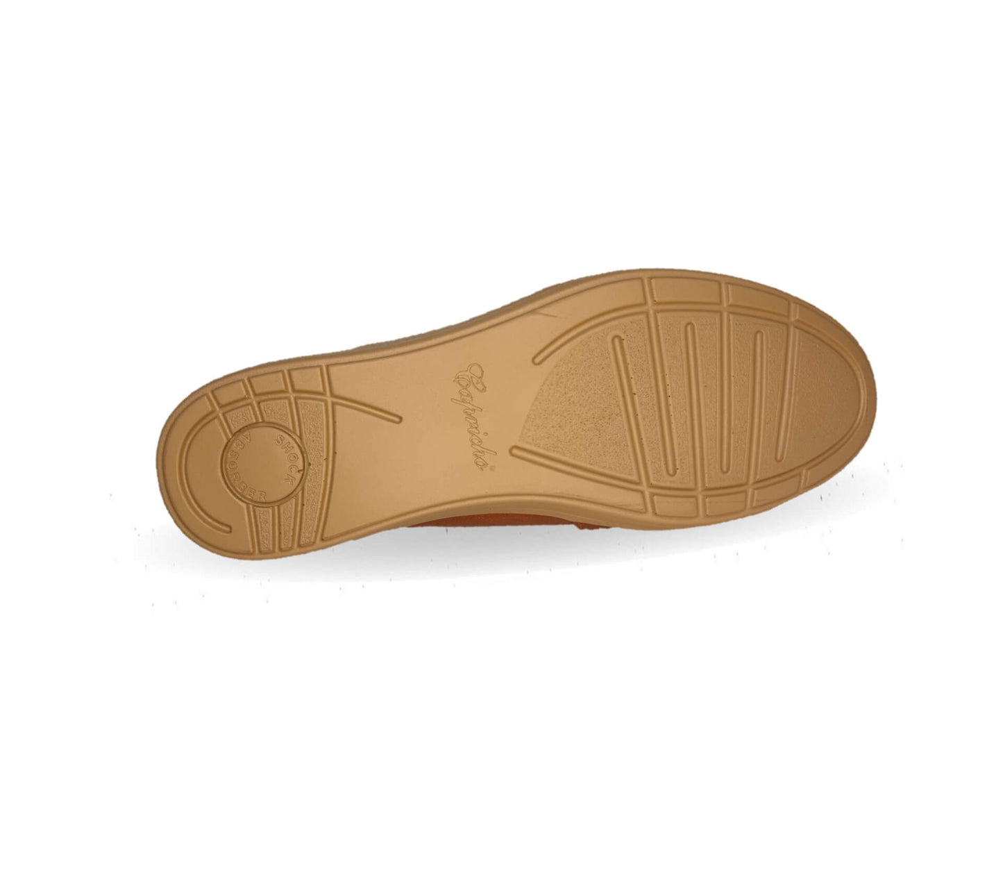Sandalia de Confort de piel de ternera con Shock Point Capricho 85005 Brandy para mujer