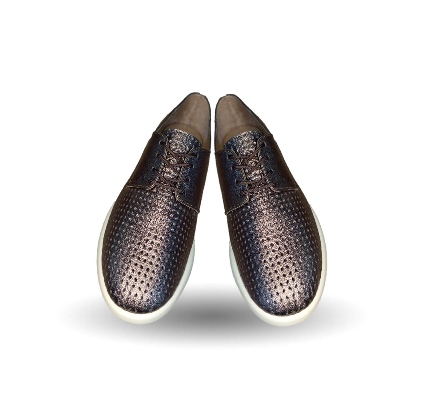 Tenis Urbano Sneakers de piel de ternera con Shock Point Capricho 86004 Fit Imán para mujer