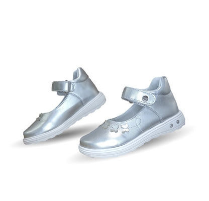 Zapato Casual con contactel Chabelo 181 Plata para niña