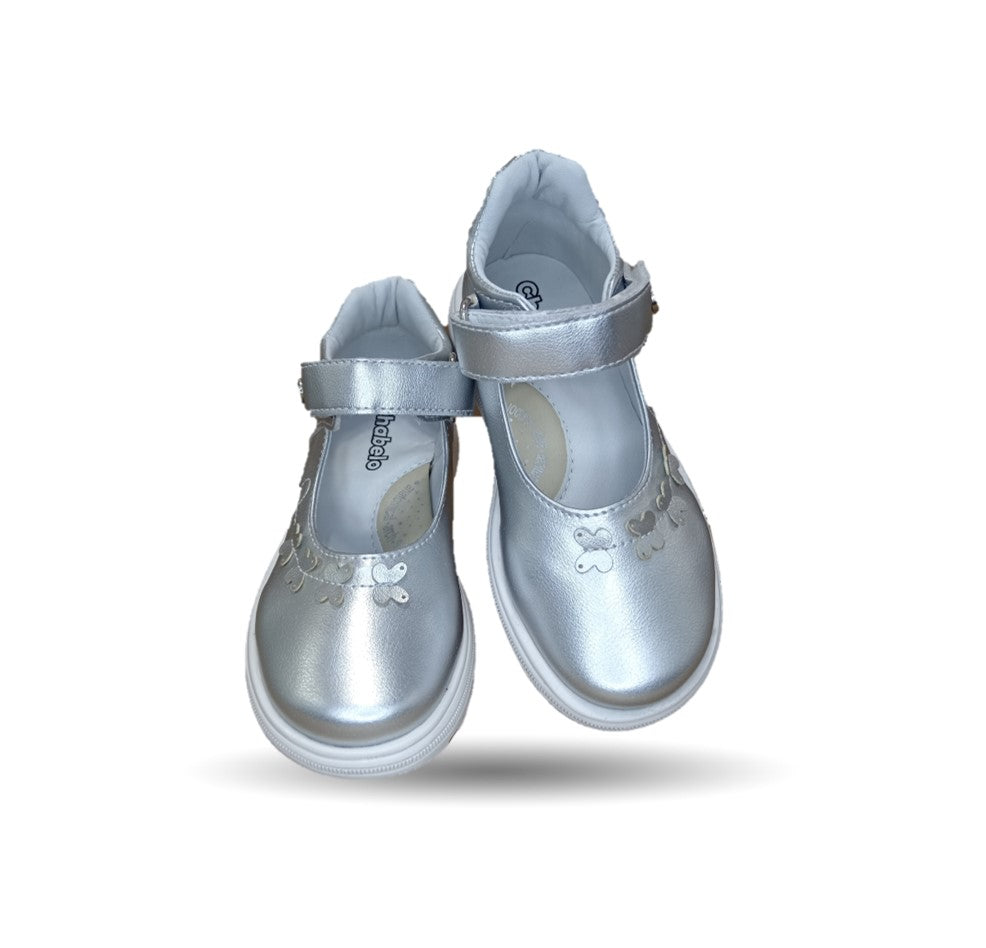 Zapato Casual con contactel Chabelo 181 Plata para niña