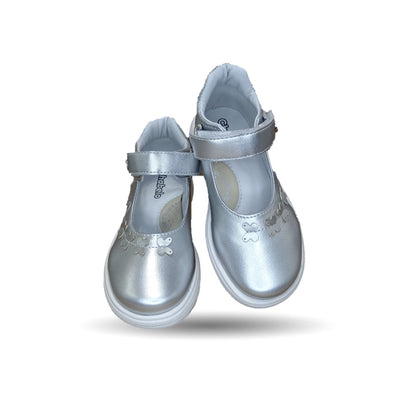 Zapato Casual con contactel Chabelo 181 Plata para niña