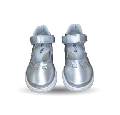 Zapato Casual con contactel Chabelo 181 Plata para niña