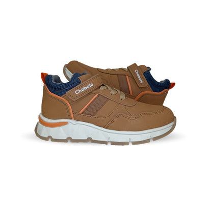 Zapato Casual con agujetas Chabelo 626 Café para niño