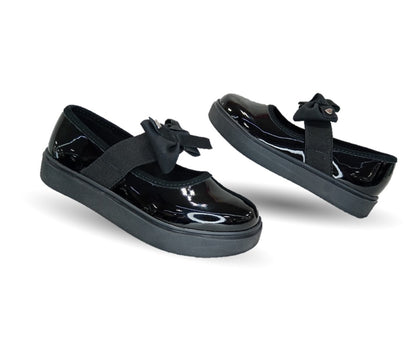 Zapato Escolar y Casual Chabelo 691 Charol Negro para niña