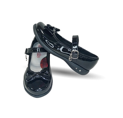 Calzado Escolar y Casual Chabelo 857 Charol Negro para niña