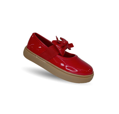 Zapato Casual con elástico Chabelo 881 Charol Rojo para niña