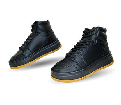 Tenis tipo Bota con agujetas Chabelo 890 Negro para niño