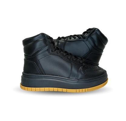 Tenis tipo Bota con agujetas Chabelo 890 Negro para niño