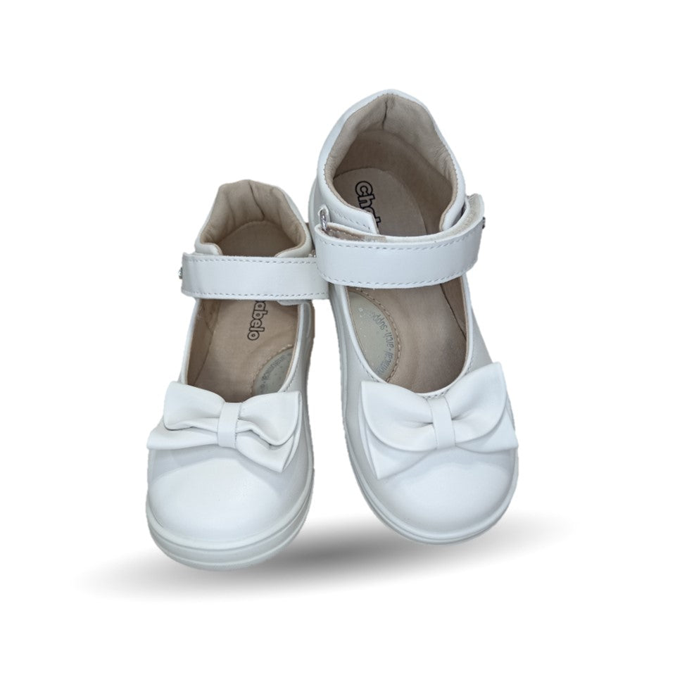 Zapato Casual con contactel Chabelo 973 Latte para niña