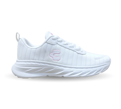 Tenis deportivo Charly 3022 Blanco/Rosa para mujer