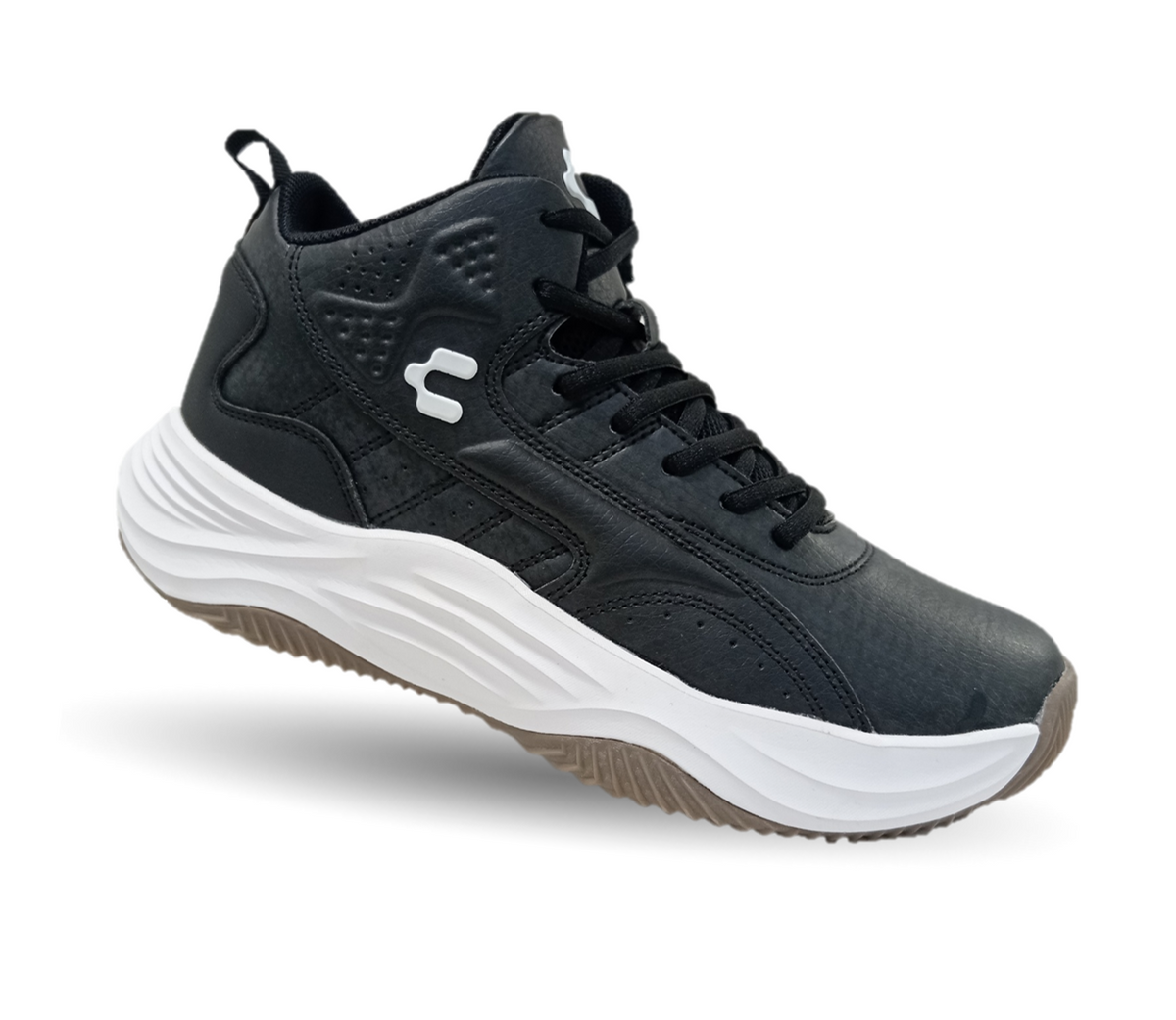 Tenis tipo Bota Deportivo Charly 8198 Negro/Blanco para hombre