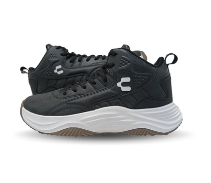 Tenis tipo Bota Deportivo Charly 8198 Negro/Blanco para hombre