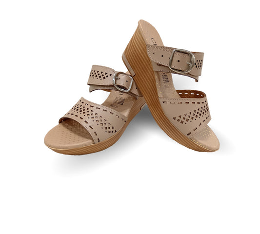 Sandalia Casual de moda con cuña mediana Lady Christian 380 Maquillaje para mujer