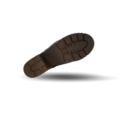 Botín de Vestir y Casual de moda de piel con tacón mediano Lady Christian 610 Negro para mujer