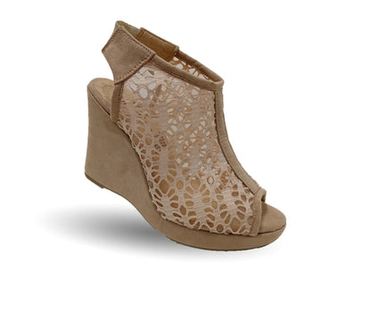 Sandalia Casual de moda con tacón alto Lady Christian 701 Arena para mujer