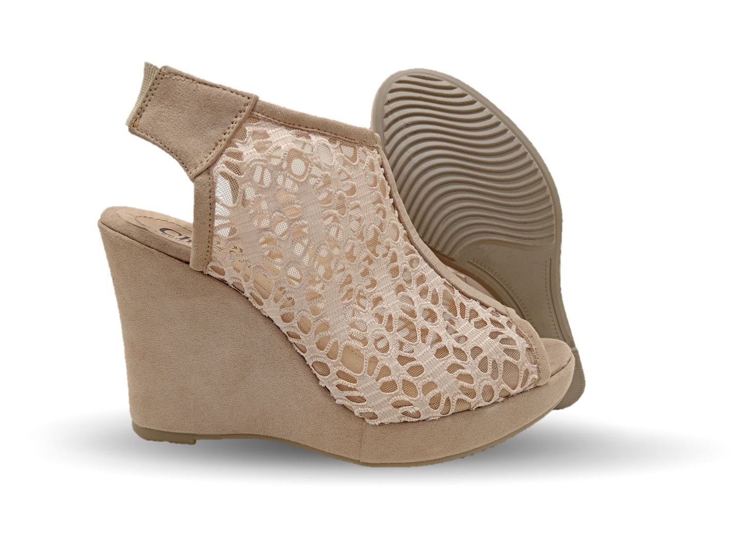 Sandalia Casual de moda con tacón alto Lady Christian 701 Arena para mujer