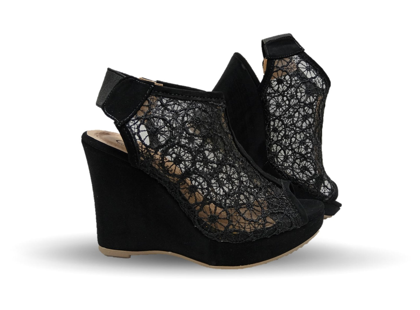 Sandalia Casual de moda con tacón alto Lady Christian 701 Negro para mujer