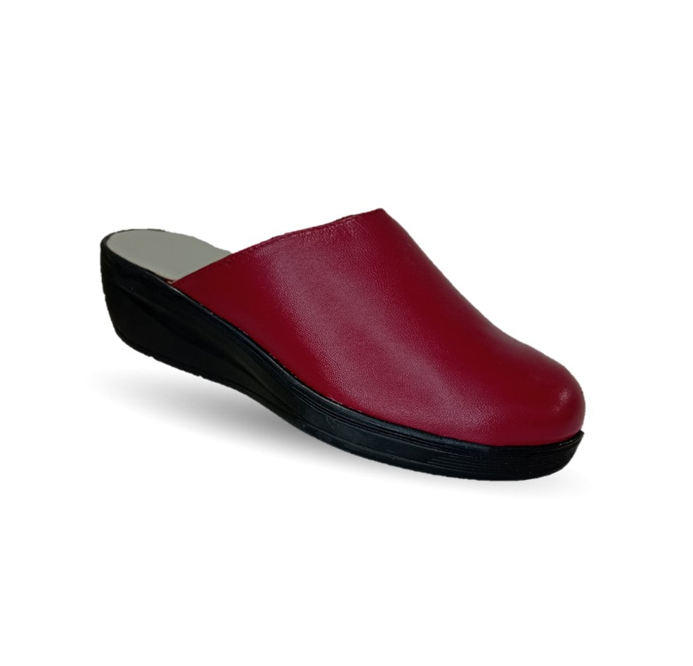 Zapato tipo sueco de Confort y Casual de piel de cabra Cielo 60 Cereza para mujer