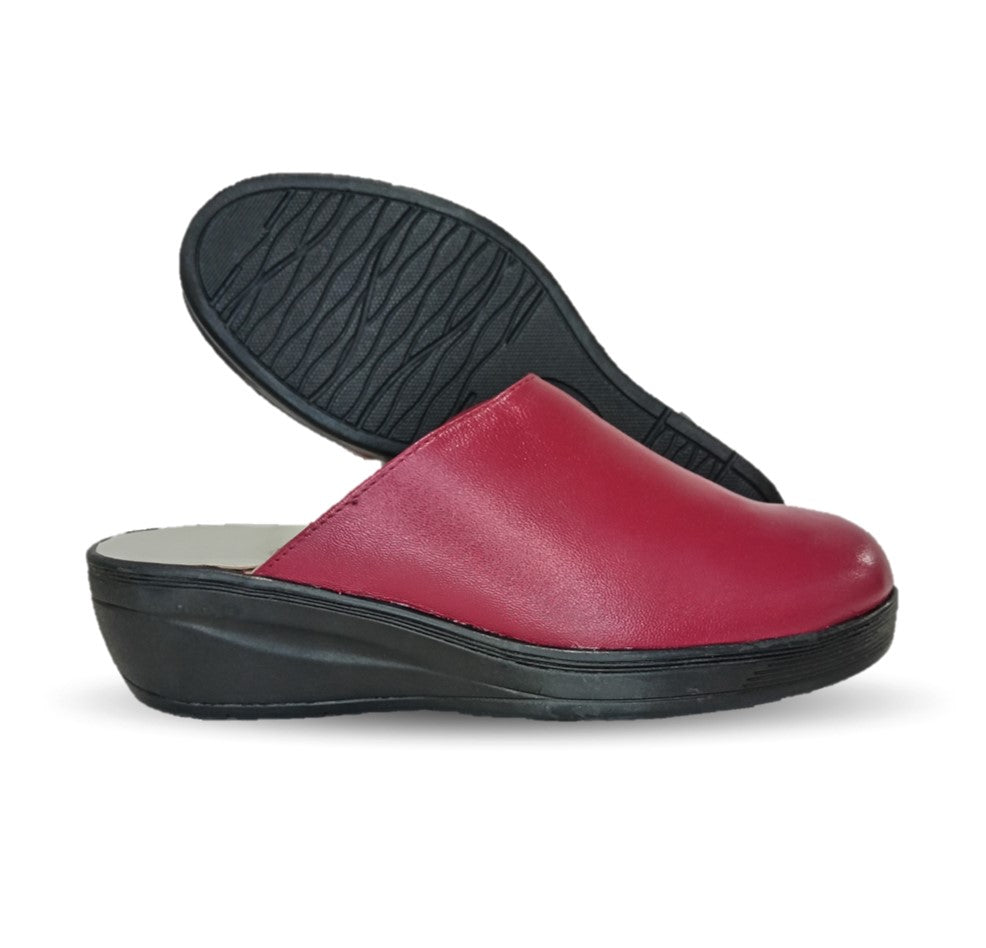 Zapato tipo sueco de Confort y Casual de piel de cabra Cielo 60 Cereza para mujer
