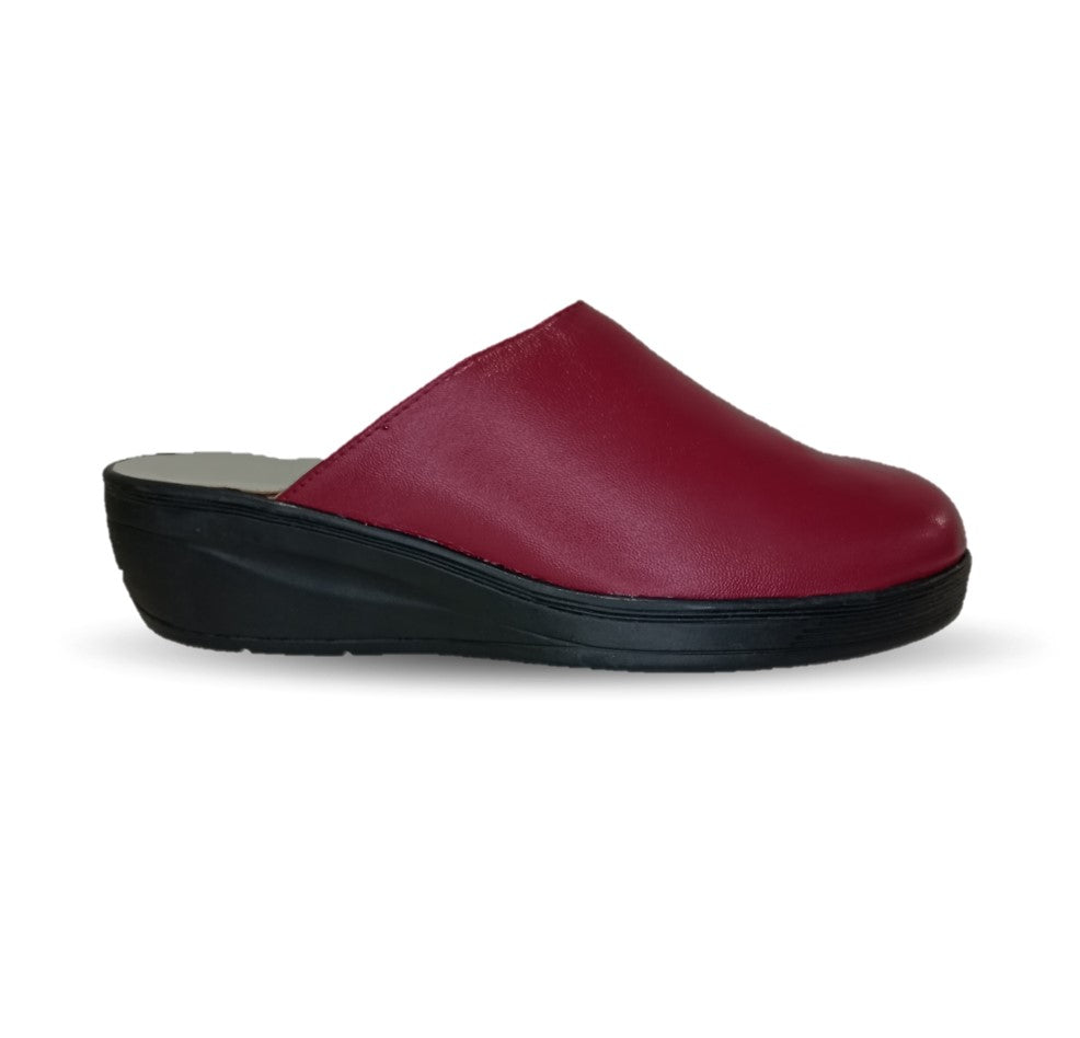 Zapato tipo sueco de Confort y Casual de piel de cabra Cielo 60 Cereza para mujer