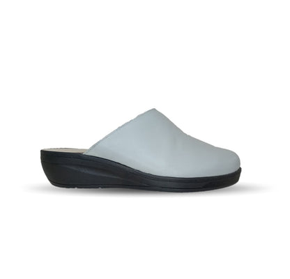 Zapato tipo sueco de Confort y Casual de piel de cabra Cielo 60 Hueso para mujer