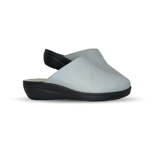 Zapato tipo sueco de Confort y Casual de piel de cabra Cielo 60 Hueso para mujer