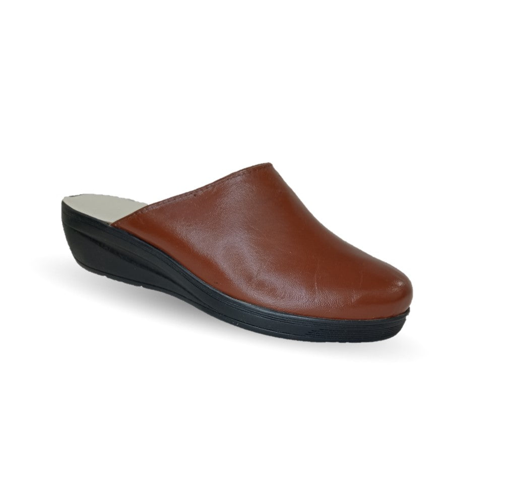 Zapato tipo sueco de Confort y Casual de piel de cabra Cielo 60 Madera para mujer