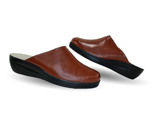 Zapato tipo sueco de Confort y Casual de piel de cabra Cielo 60 Madera para mujer