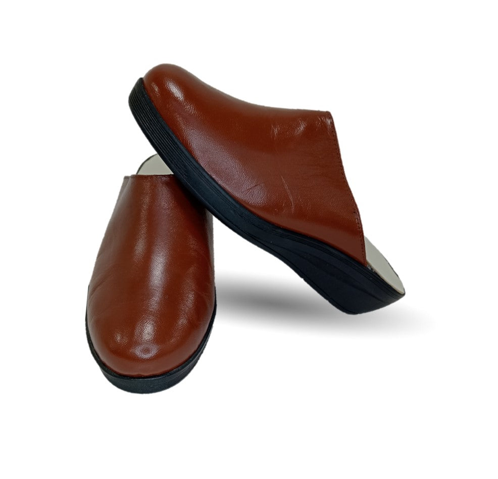 Zapato tipo sueco de Confort y Casual de piel de cabra Cielo 60 Madera para mujer